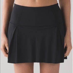 Lululemon Lost In Pace Black Tennis Skort Size 10